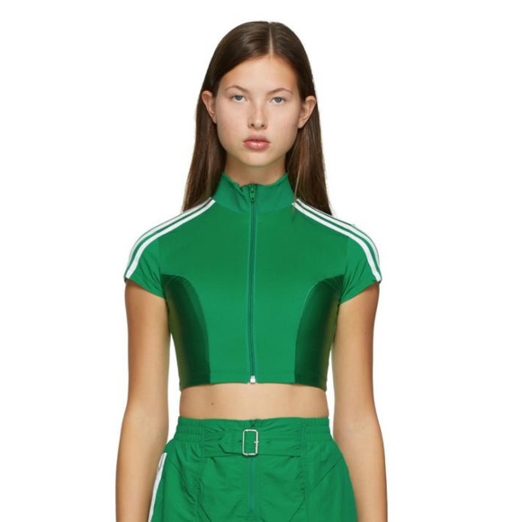 Adidas Originals x Paolina Russo Womens Short Sleeve Training Crop Jacket M NWT - Picture 1 of 7